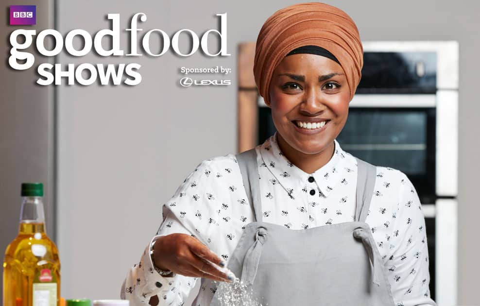 Nadiya will be appearing at the Good Food Show